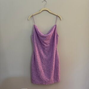 Alice + Olivia Lavender Sequin Dress - Size 10